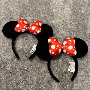 Disney Black and Red Minnie Mouse Halloween Headband